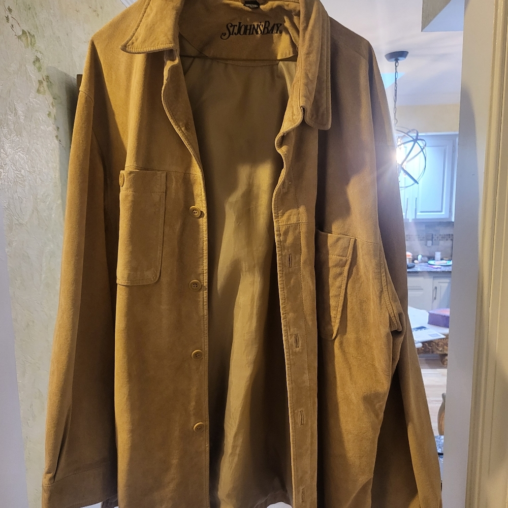 St Johns bay mens suead jacket xl
